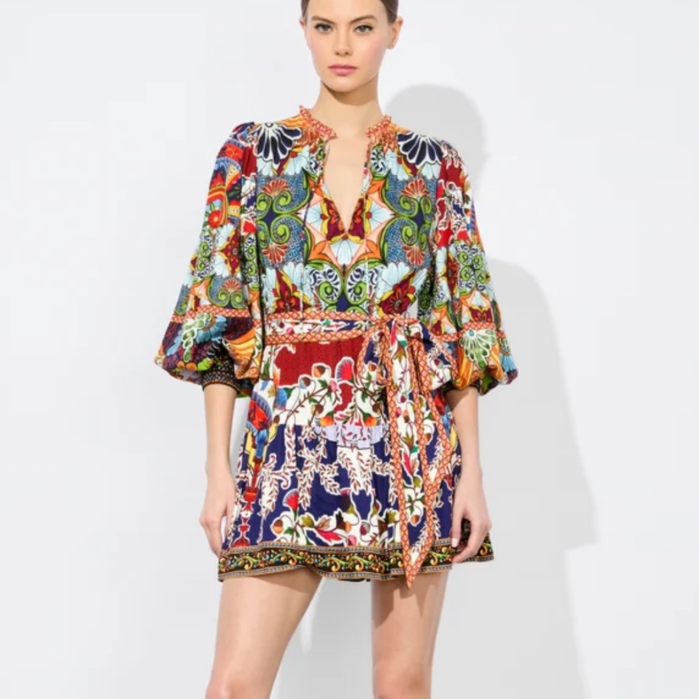 Alice and olivia sadie long sleeve dress